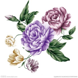 手绘欧式复古花卉