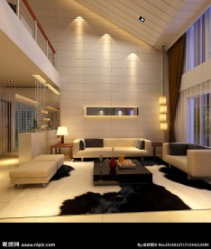 别墅客厅效果图