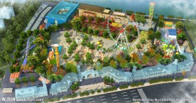 游乐园效果图 游乐园鸟瞰 动画