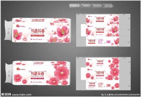 桃花 卫生纸包装