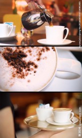 倒咖啡端咖啡视频