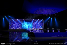 高清蓝色婚礼案例效果图