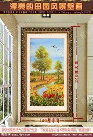 漂亮的花田风景