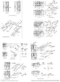 酒店公共厕所平面排水施工图