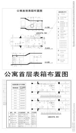 公寓首层表箱布置图