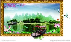 3D立体画 桂林山水
