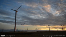 风能发电风车高清实拍视频素材