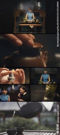 美女茶艺沏茶实拍视频素材
