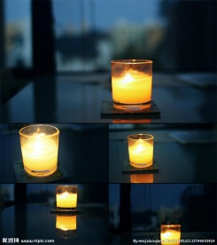 室内蜡烛杯实拍视频素材