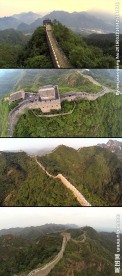 航拍长城视频素材