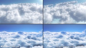 3D模拟高空云层视频素材