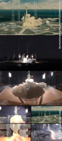 3D模拟运载火箭发射动画视频