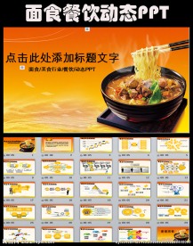 餐饮美食饮食文化面条PPT模板