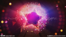 超炫五角星光动感舞厅灯光DJ背