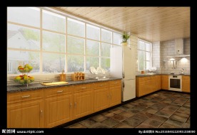 别墅厨房效果图