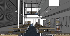 餐饮酒店室内草图大师SU模型