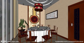 中式小包草图大师SU模型