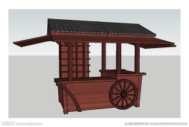 楚风售货售卖亭草图大师SU模型