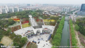 大宁灵石公园航拍全景