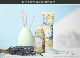 手绘玫瑰身体乳（效果图）