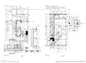 电梯户型施工平面图