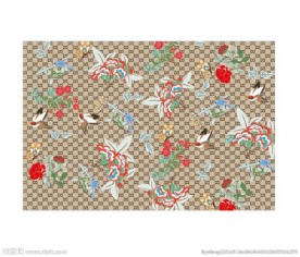 gucci 古倚 鸟 蝴蝶 花