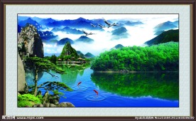 傻三年风景迎客松