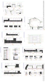 餐厅立面剖面图