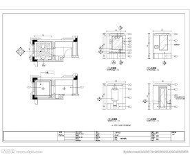 厕所卫生间CAD施工图