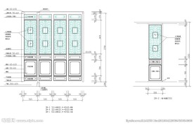 室内屏风家具施工图