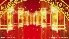 好运来新年晚会舞台背景视频素材