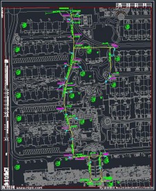 半岛华府一期燃气管竣工图