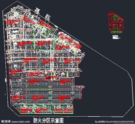 防火分区三期地下室消火栓及给排