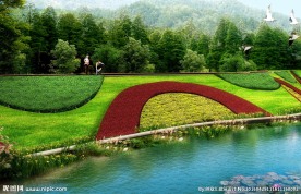 河岸景观效果图