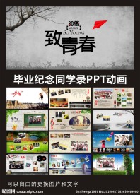 青春纪念册怀旧同学聚会PPT