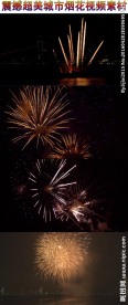 城市夜景烟花视频素材唯美大气