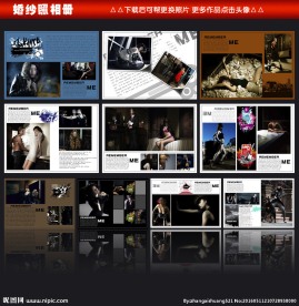 黑色大气个人写真相册