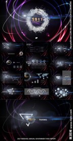 唯美线条科技商务PPT