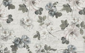 经典怀旧花卉花朵背景墙