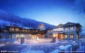 夜景烛火高清图