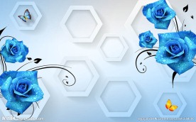 浪漫紫色花卉花朵背景墙