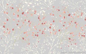 现代简约优雅花卉植物背景墙