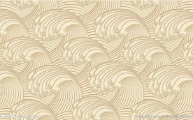 经典波涛花纹背景墙