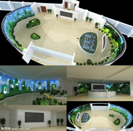 企业展厅设计效果图图片