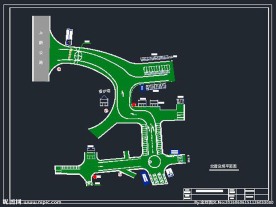 新余市长安陵园交通设施平面图