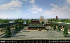 广场大院子场景