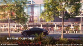 公路汽车动画 商业街