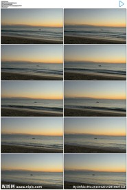 4K夏威夷大海上的小船