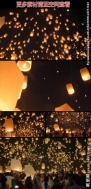 天灯祈福盛会实拍视频素材