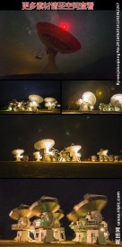 卫星信号塔夜景高清实拍视频素材